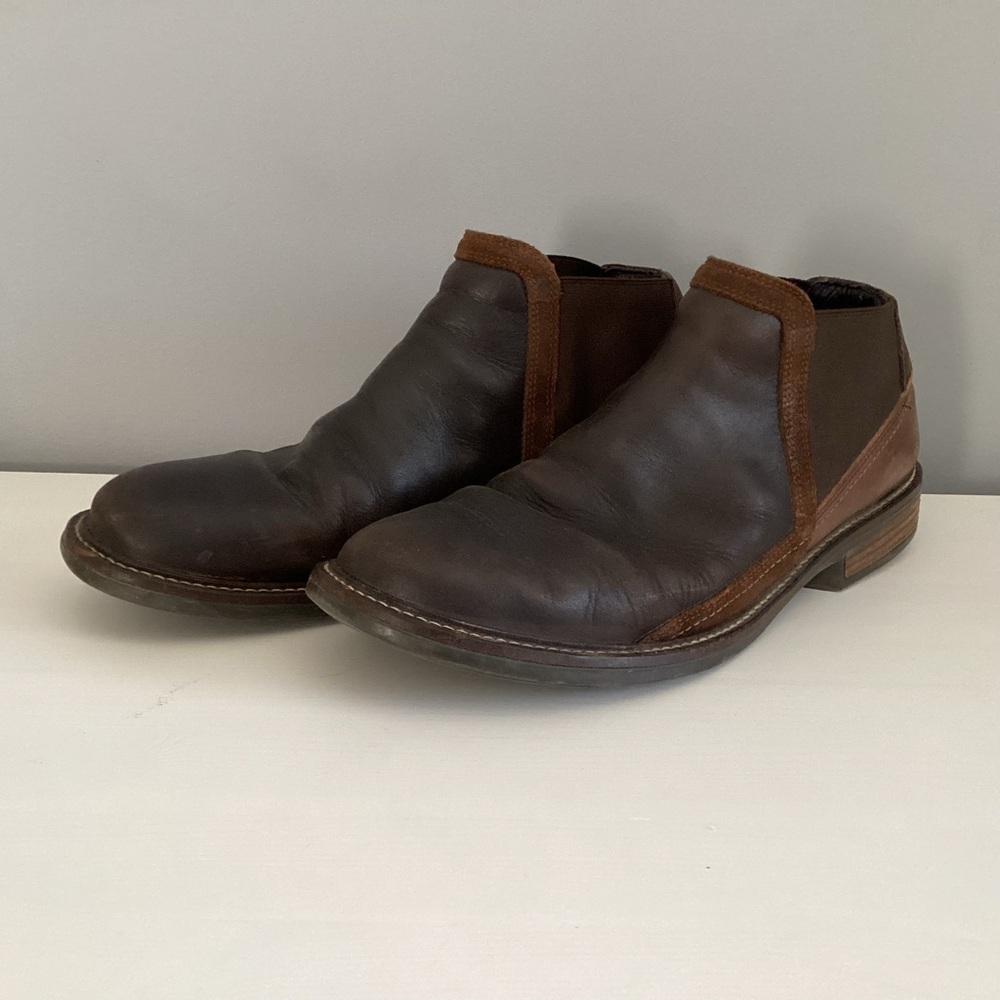 NAOT slip-on ankle boots/shoes Leather Brown 12 - Picture 3 of 8